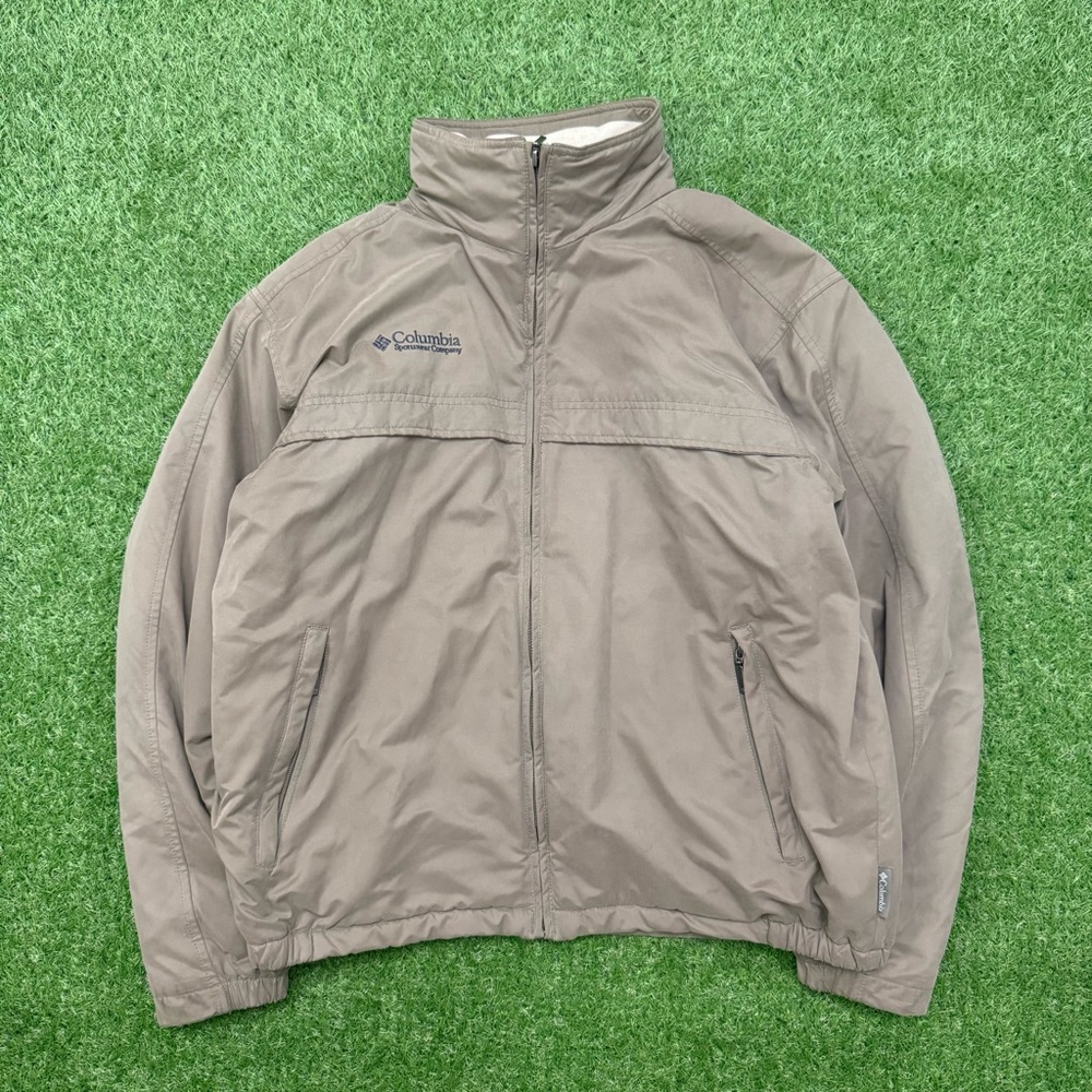 Columbia Tan Windbreaker Lightweight Jacket